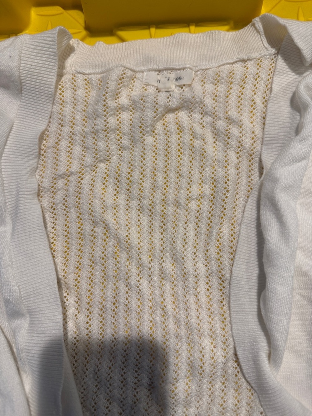 White Knit Crochet Maurice’s Shrug - Picture 2 of 3